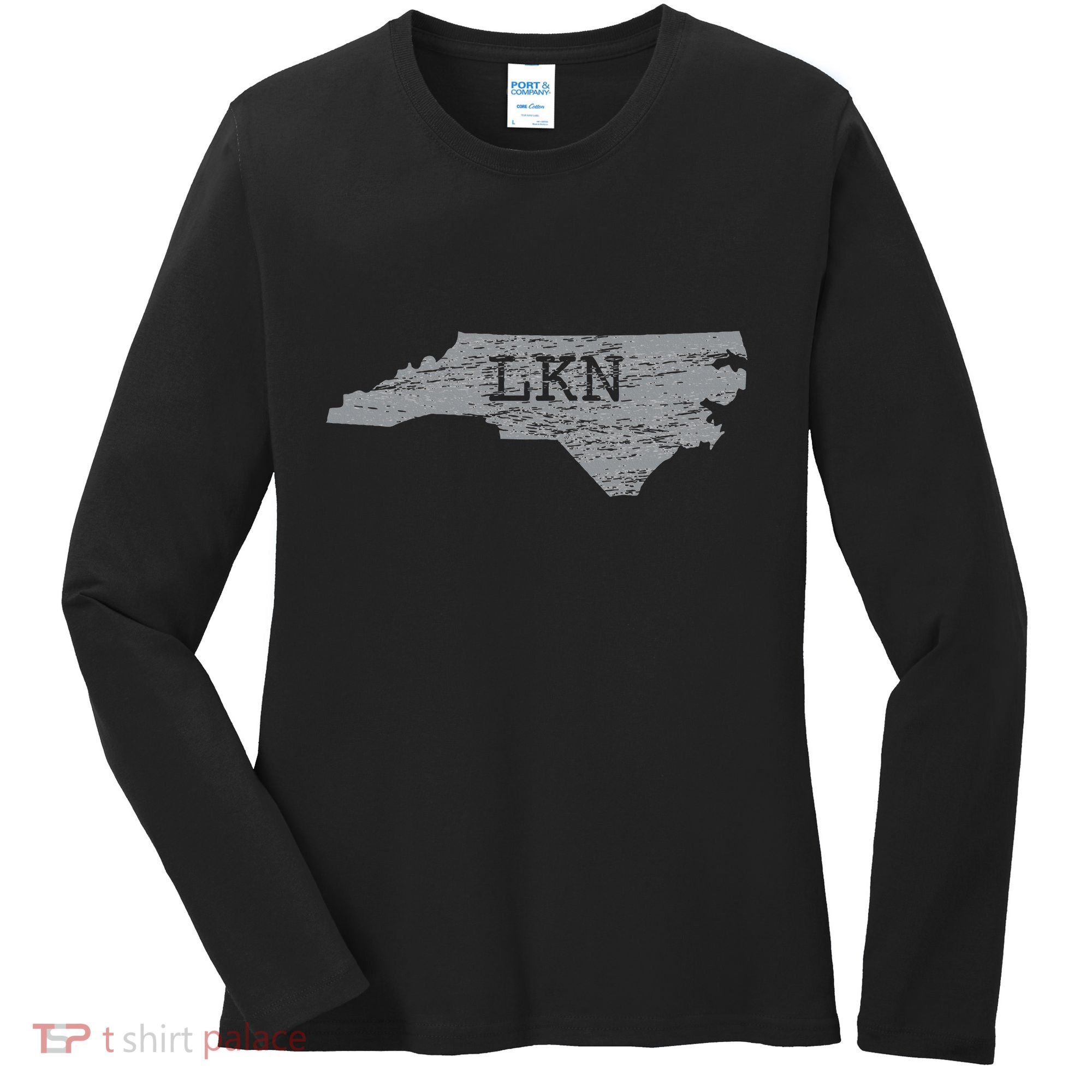 Lkn Lake Norman North Carolina State Gift To Him Her Women's Long Sleeve Shirt