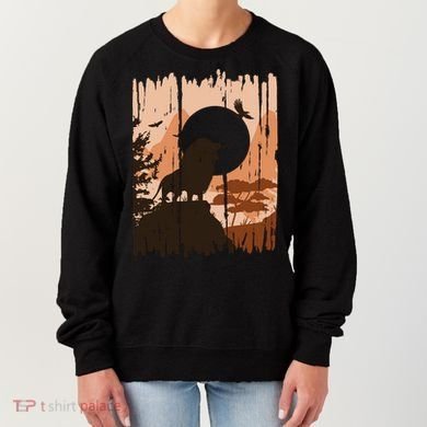 Lion Landscape Nature Mountain Women's Sweatshirt