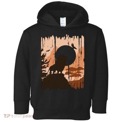 Lion Landscape Nature Mountain Toddler Hoodie