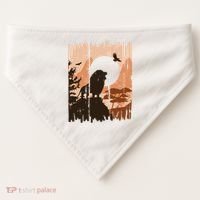 Lion Landscape Nature Mountain USA-Made Doggie Bandana thumb 0