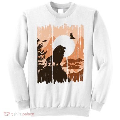 Lion Landscape Nature Mountain Sweatshirt