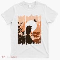 Lion Landscape Nature Mountain T-Shirt thumb 0