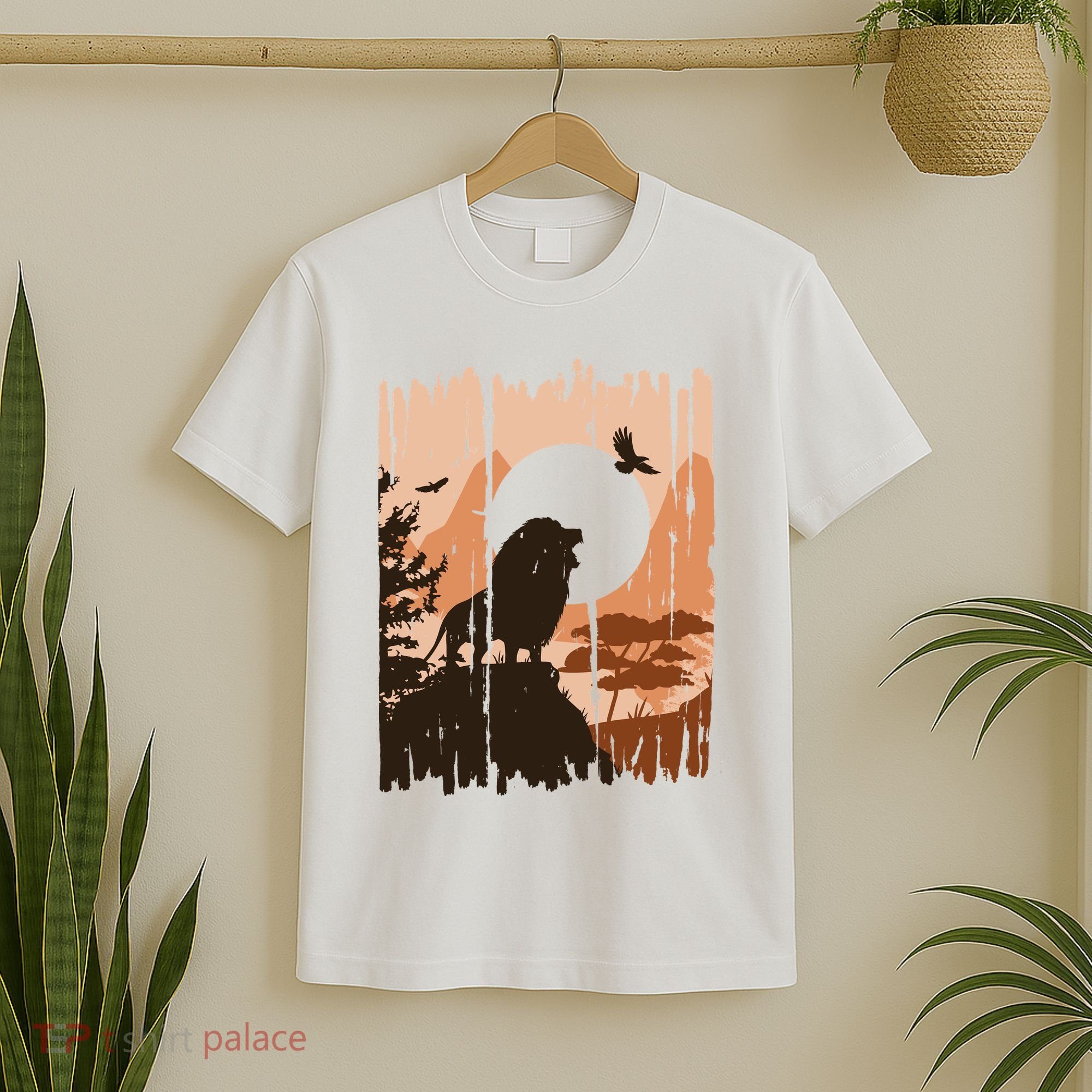 Lion Landscape Nature Mountain T-Shirt