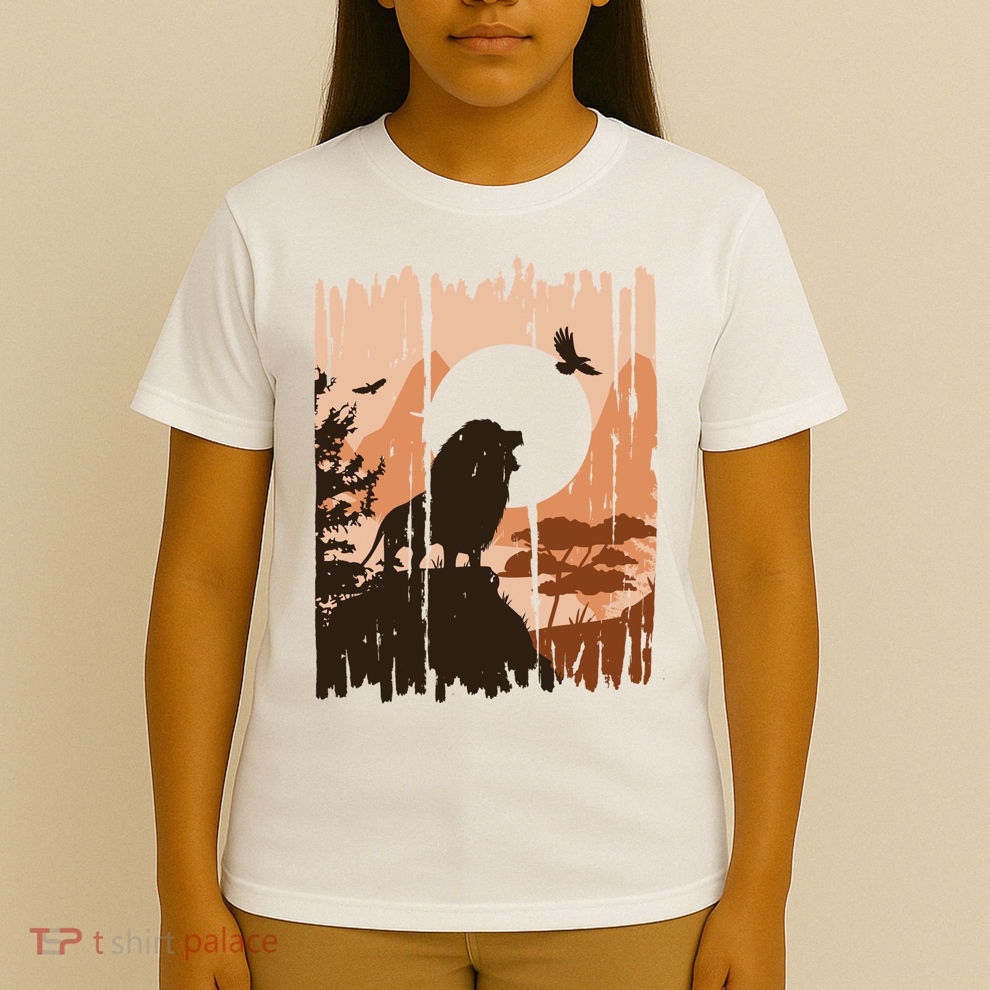 Lion Landscape Nature Mountain T-Shirt