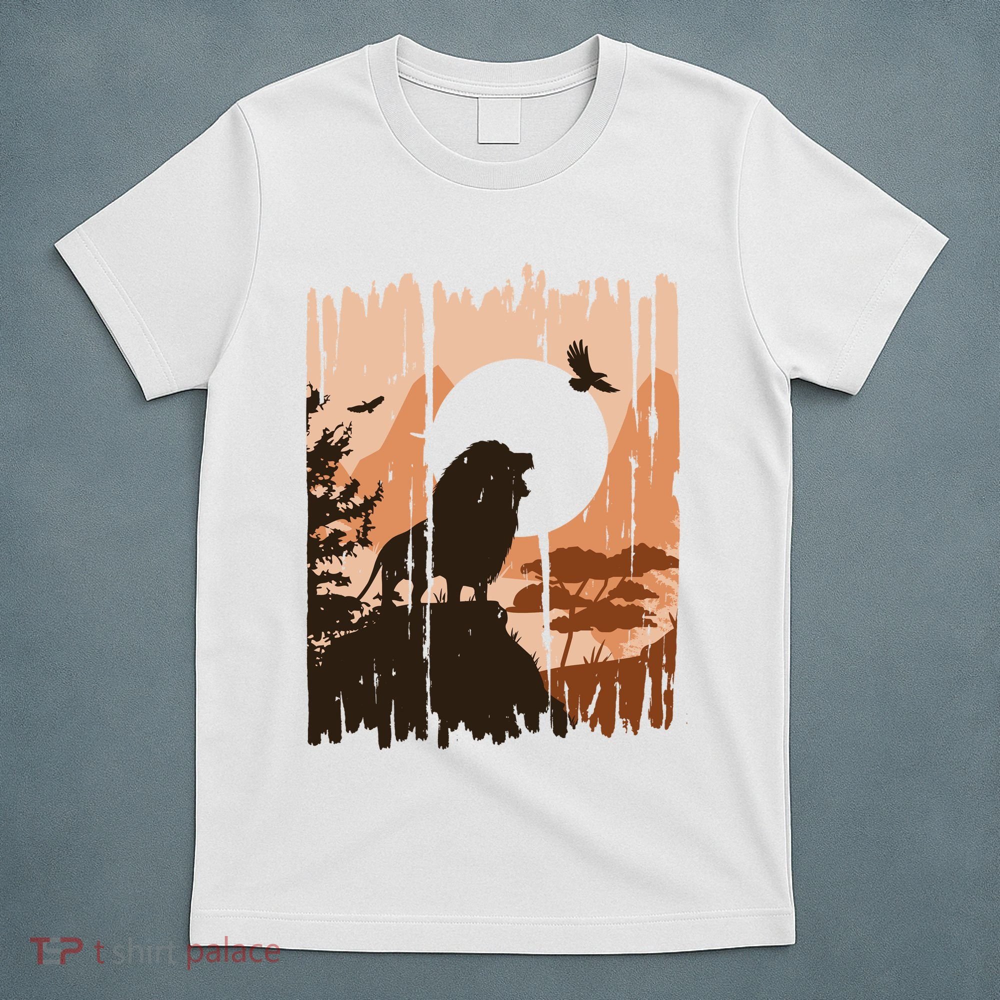 Lion Landscape Nature Mountain T-Shirt