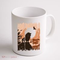 Lion Landscape Nature Mountain Coffee Mug thumb 1