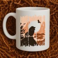 Lion Landscape Nature Mountain Coffee Mug thumb 2
