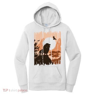 Lion Landscape Nature Mountain Women's Hoodie