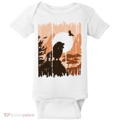 Lion Landscape Nature Mountain Baby Bodysuit