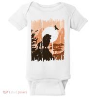 Lion Landscape Nature Mountain Baby Bodysuit thumb 0