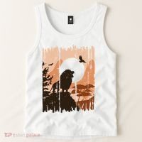 Lion Landscape Nature Mountain Tank Top thumb 2