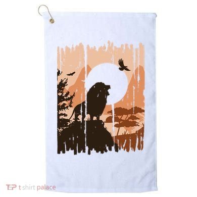 Lion Landscape Nature Mountain Golf Towel
