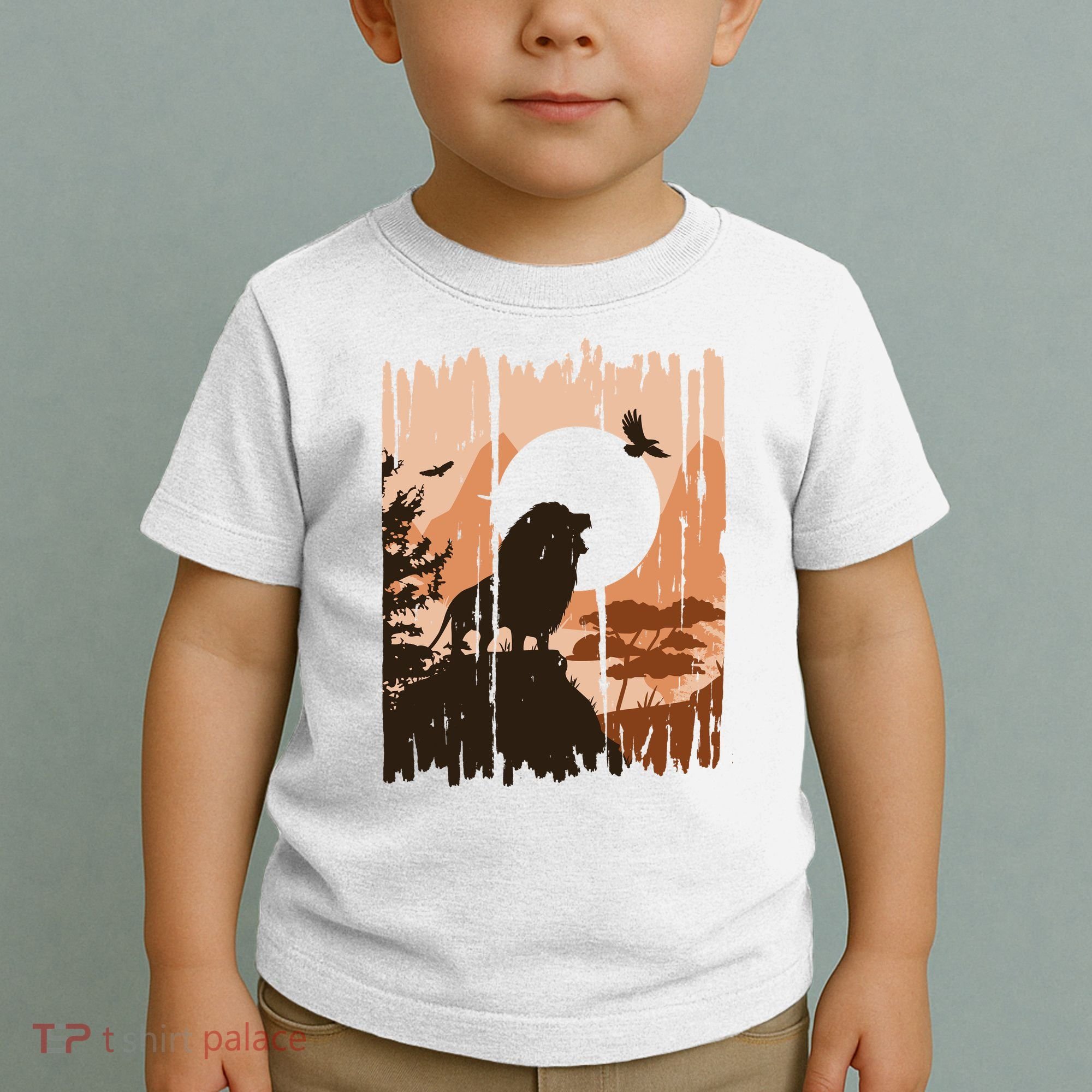 Lion Landscape Nature Mountain Toddler T-Shirt