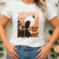 Lion Landscape Nature Mountain Women's T-Shirt thumb 2