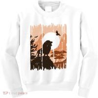 Lion Landscape Nature Mountain Kids Sweatshirt thumb 0
