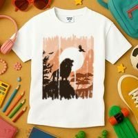 Lion Landscape Nature Mountain Kids T-Shirt thumb 3