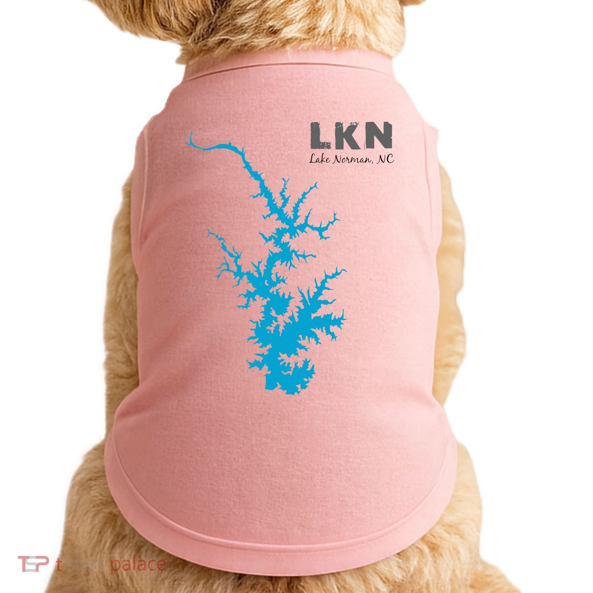 Lkn Lake Norman North Carolina State Gift Map Of Lake Norman Doggie Tank