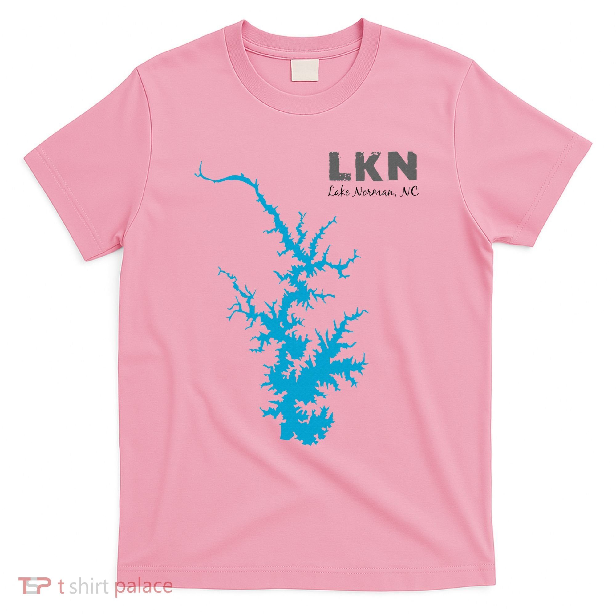 Lkn Lake Norman North Carolina State Gift Map Of Lake Norman T-Shirt