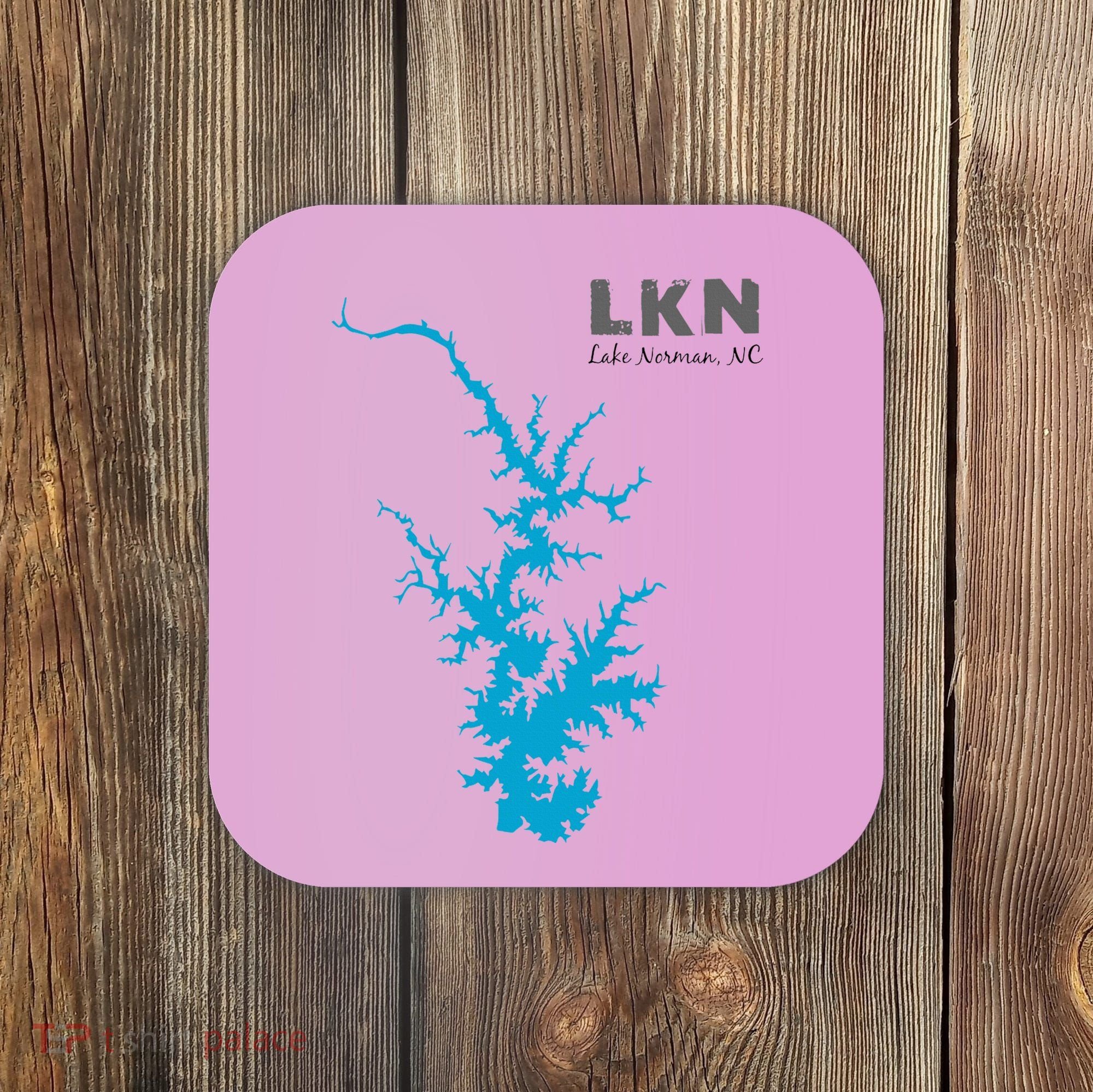 Lkn Lake Norman North Carolina State Gift Map Of Lake Norman Coaster
