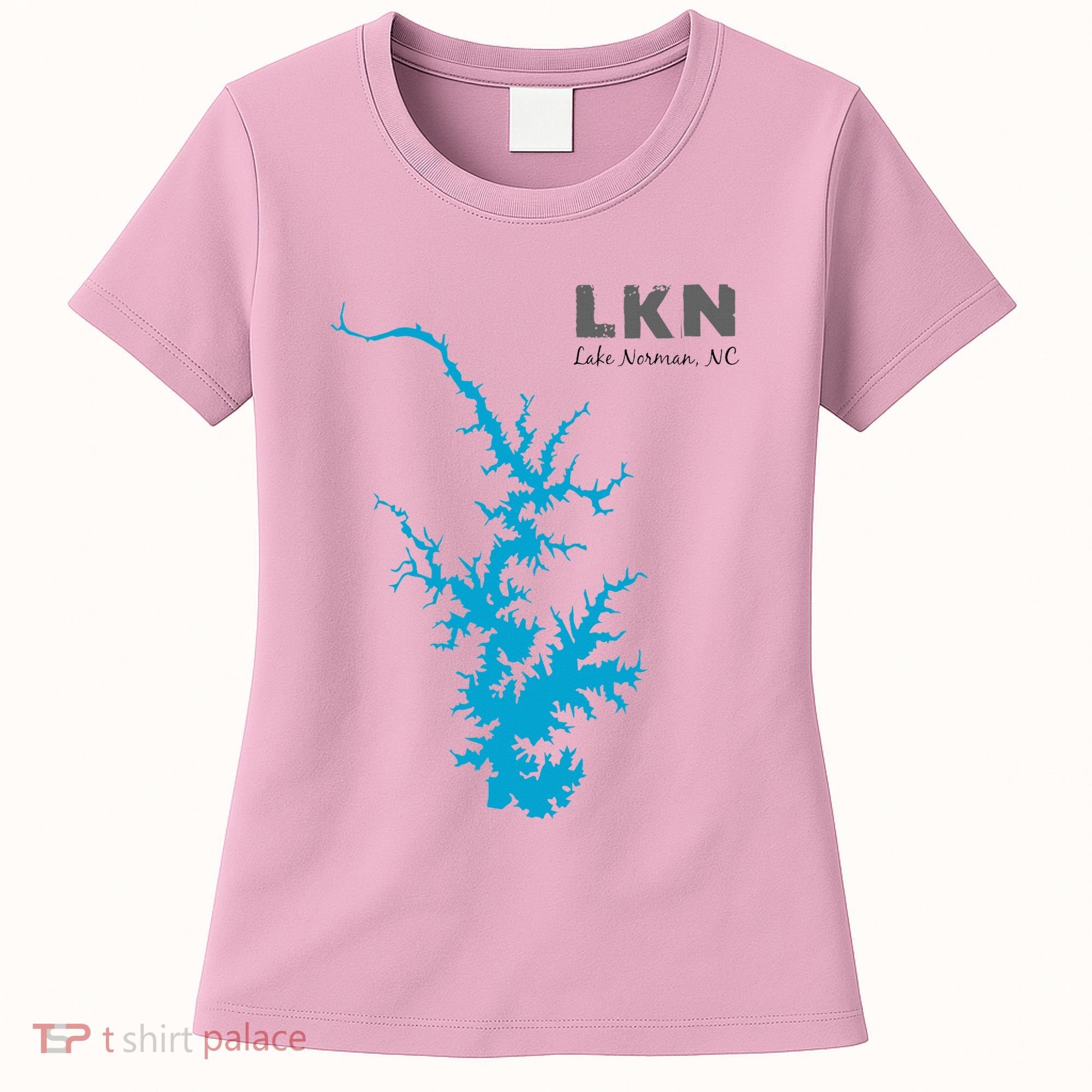 Lkn Lake Norman North Carolina State Gift Map Of Lake Norman Women's T-Shirt