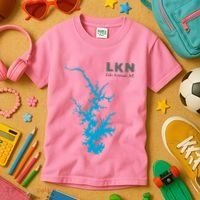 Lkn Lake Norman North Carolina State Gift Map Of Lake Norman Kids T-Shirt thumb 3