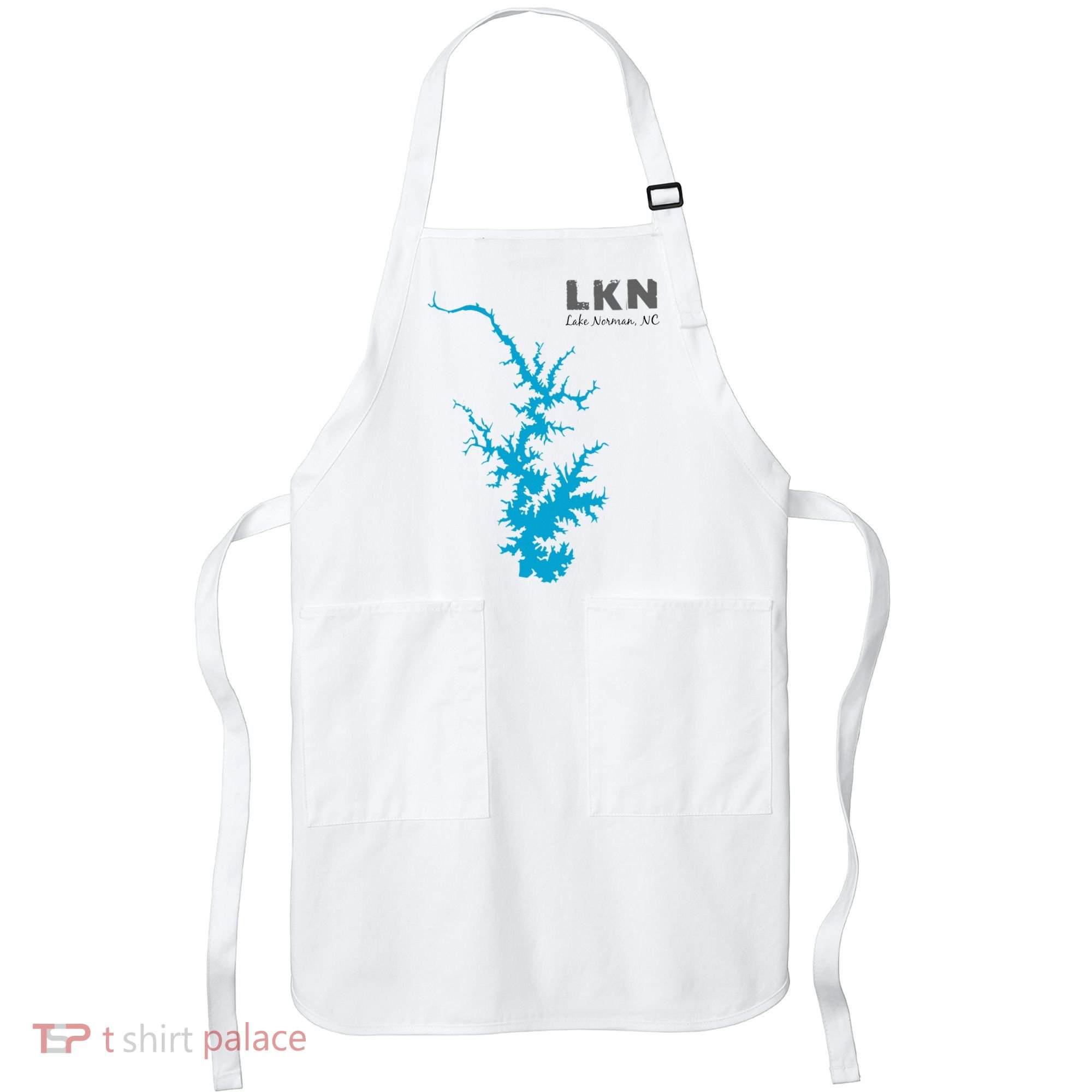 Lkn Lake Norman North Carolina State Gift Map Of Lake Norman Apron