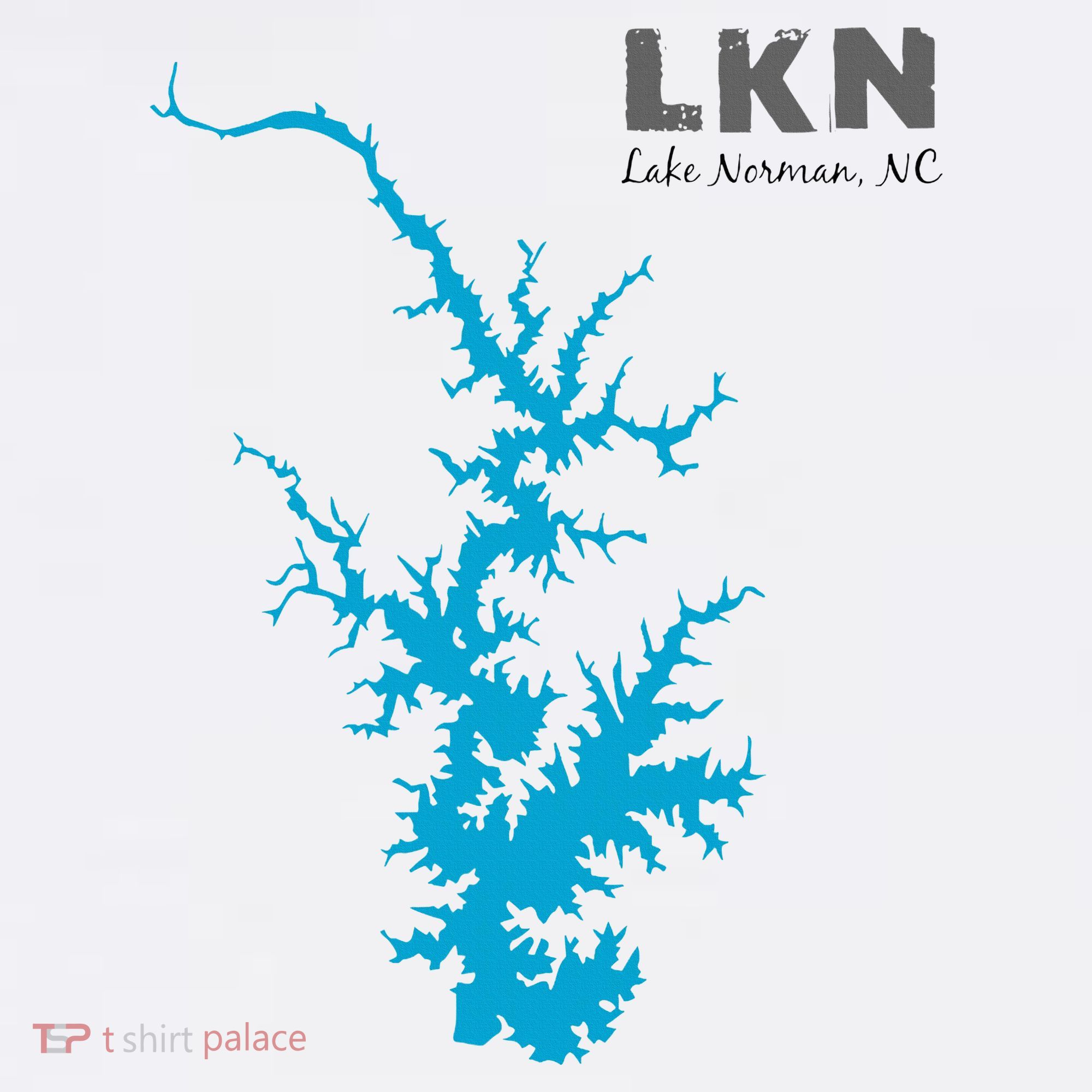 Lkn Lake Norman North Carolina State Gift Map Of Lake Norman Apron