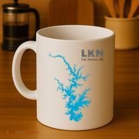 Lkn Lake Norman North Carolina State Gift Map Of Lake Norman Coffee Mug thumb 4