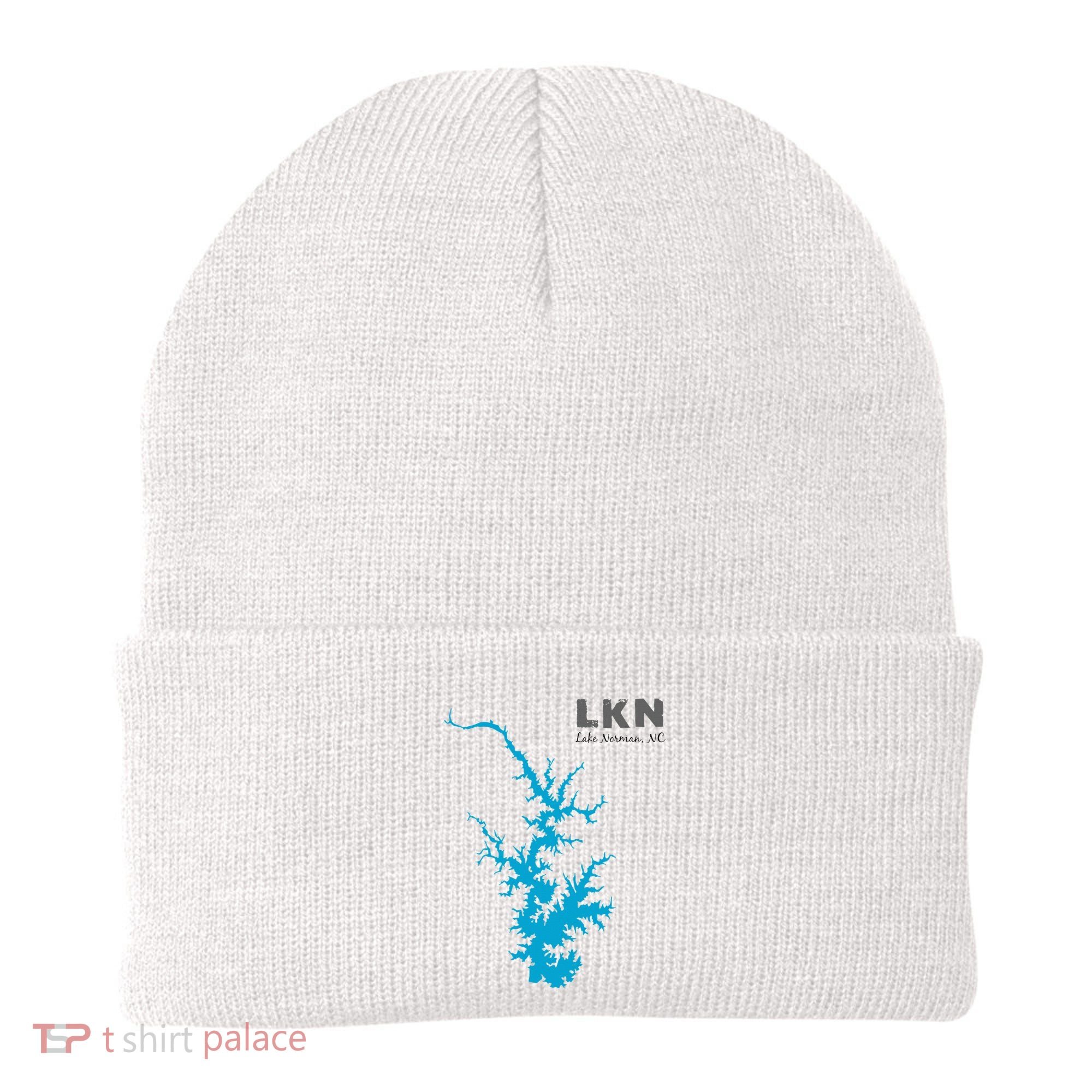 Lkn Lake Norman North Carolina State Gift Map Of Lake Norman Beanie