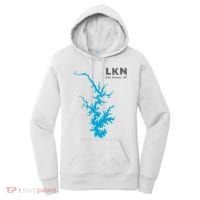 Lkn Lake Norman North Carolina State Gift Map Of Lake Norman Women's Hoodie thumb 0