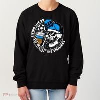 Living Life On The Sidelines Soccer Dad Coffee Skeleton Women's Sweatshirt thumb 0