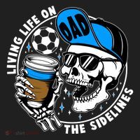 Living Life On The Sidelines Soccer Dad Coffee Skeleton Women's Sweatshirt thumb 2