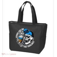 Living Life On The Sidelines Soccer Dad Coffee Skeleton Tote Bag thumb 3
