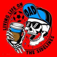 Living Life On The Sidelines Soccer Dad Coffee Skeleton Santa Hat thumb 1