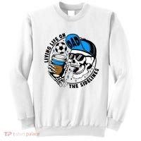 Living Life On The Sidelines Soccer Dad Coffee Skeleton Sweatshirt thumb 0