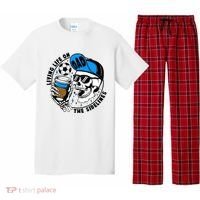 Living Life On The Sidelines Soccer Dad Coffee Skeleton Pajama Set thumb 0