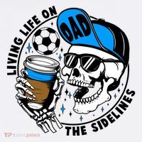 Living Life On The Sidelines Soccer Dad Coffee Skeleton Women's Hoodie thumb 2