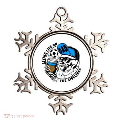 Living Life On The Sidelines Soccer Dad Coffee Skeleton Ornament