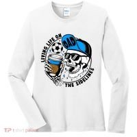 Living Life On The Sidelines Soccer Dad Coffee Skeleton Women's Long Sleeve Shirt thumb 0