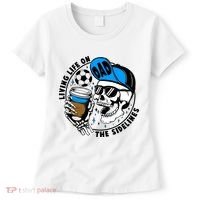 Living Life On The Sidelines Soccer Dad Coffee Skeleton Women's T-Shirt thumb 0
