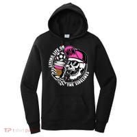 Living Life On The Sidelines Soccer Mom Coffee Skeleton Women's Hoodie thumb 0