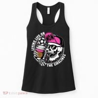 Living Life On The Sidelines Soccer Mom Coffee Skeleton Women's Tank Top thumb 0