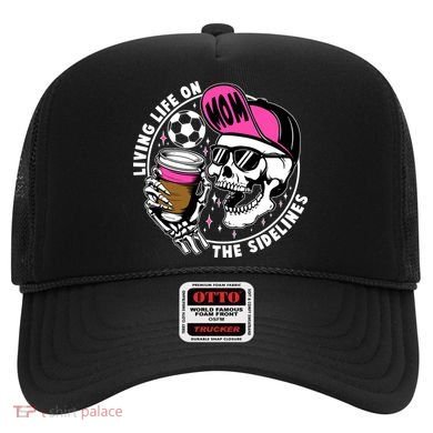 Living Life On The Sidelines Soccer Mom Coffee Skeleton Hat