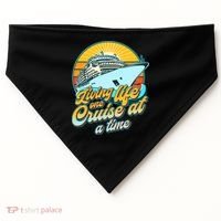 Living Life One Cruise At A Time USA-Made Doggie Bandana thumb 0