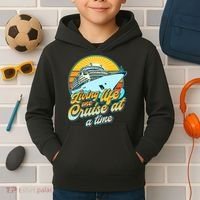 Living Life One Cruise At A Time Kids Hoodie thumb 2