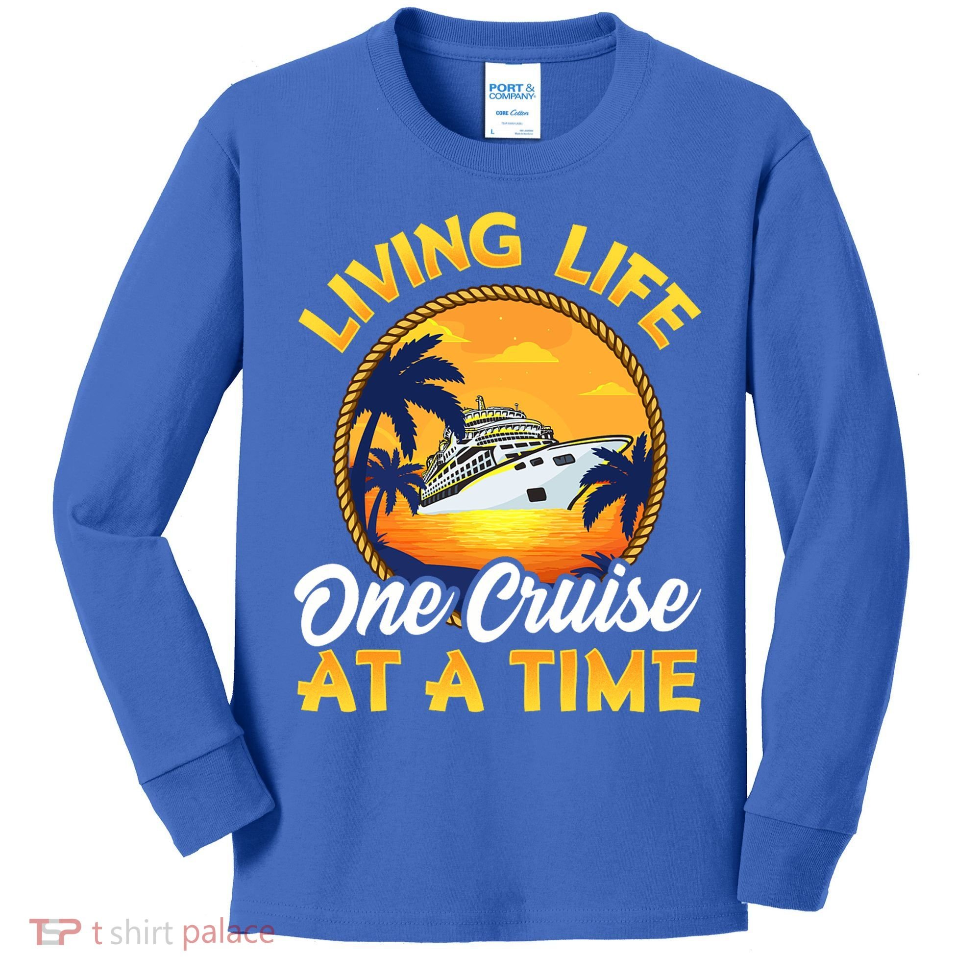Living Life One Cruise At A Time Kids Long Sleeve Shirt