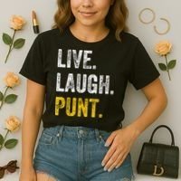 Live Laugh Punt Funny Punts Iowa Lover  Comfort Colors Boxy T-Shirt thumb 2