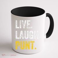 Live Laugh Punt Funny Punts Iowa Lover  Coffee Mug thumb 1