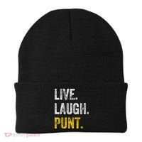Live Laugh Punt Funny Punts Iowa Lover  Beanie thumb 0