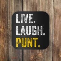 Live Laugh Punt Funny Punts Iowa Lover  Coaster thumb 0